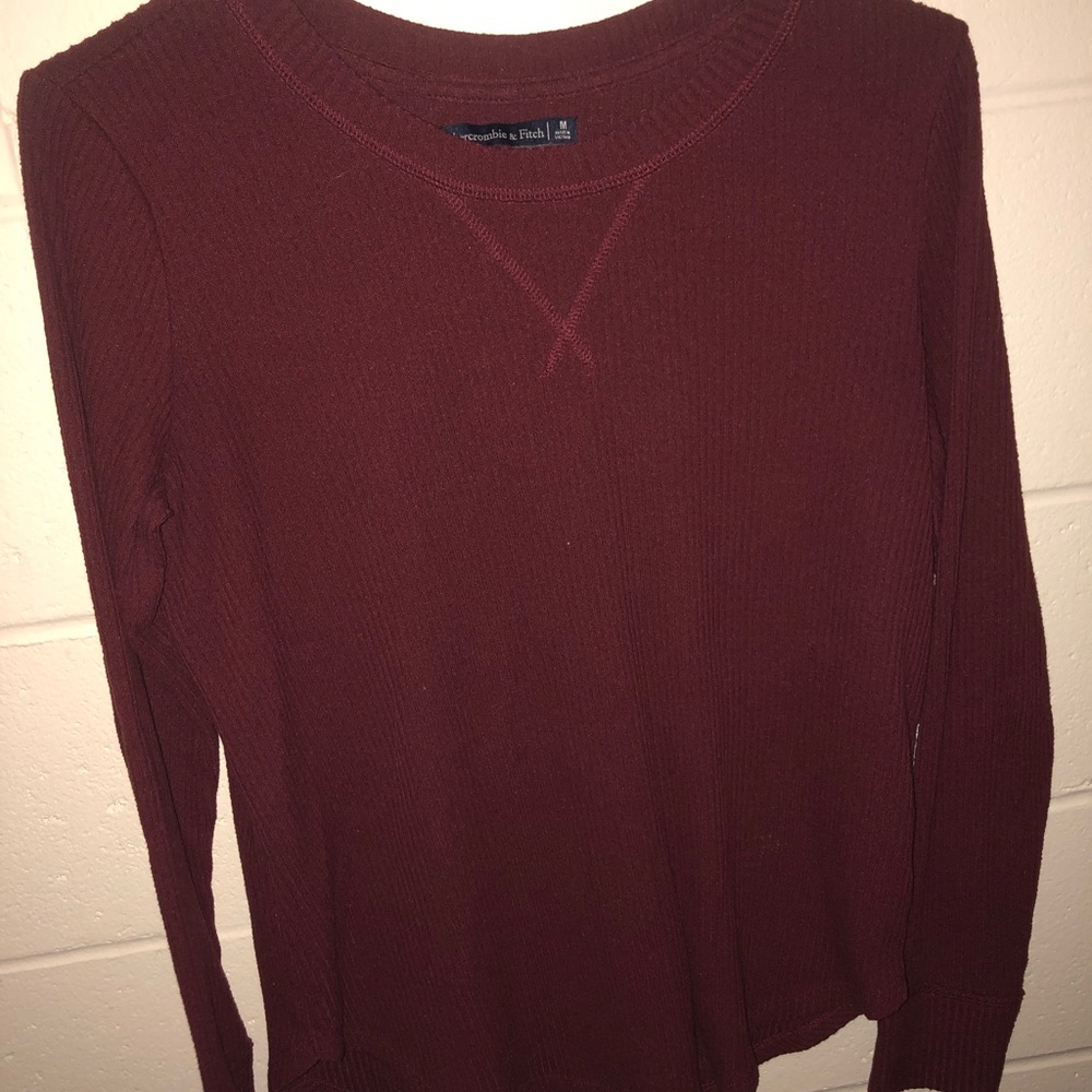 Abercrombie & Fitch Maroon Sweater